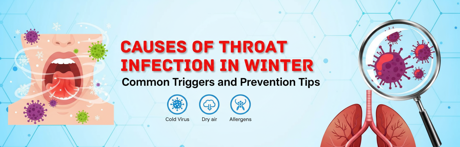 Causes of Throat Infection in Winter in Hindi
